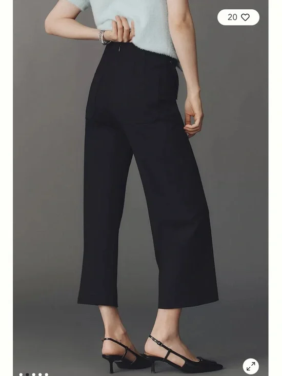 Maeve The Colette Crop Bow-Waist Pants - Picture 2 of 9